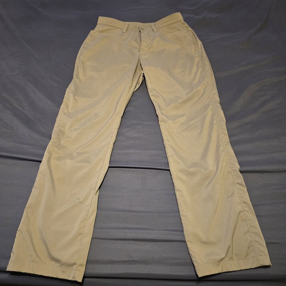 Under Armour Loose Fit Golf Chino Pants Mens 32x30 Tan Straight Leg